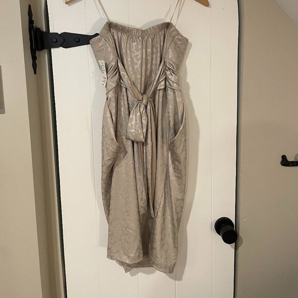 Strapless Womens Leopard Print Dress Size Medium - Picture 2 of 4